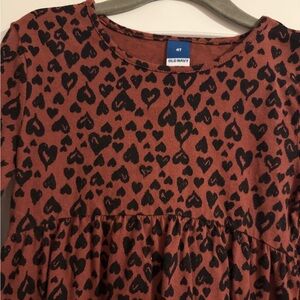 Old Navy Long Sleeve Dress 4T 🤎